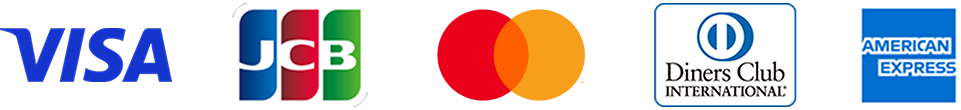 VISA JCB MasterCard Diners American Express