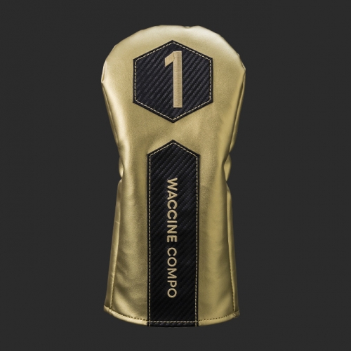 WACCINE compo.オリジナルヘッドカバー　ドライバー用(黒・金)